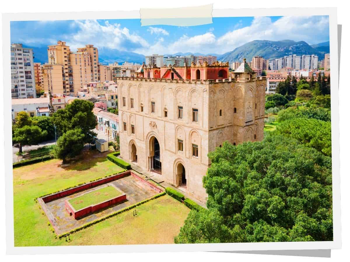 Castello della Zisa mit arabisch inspirierter Architektur in Palermo