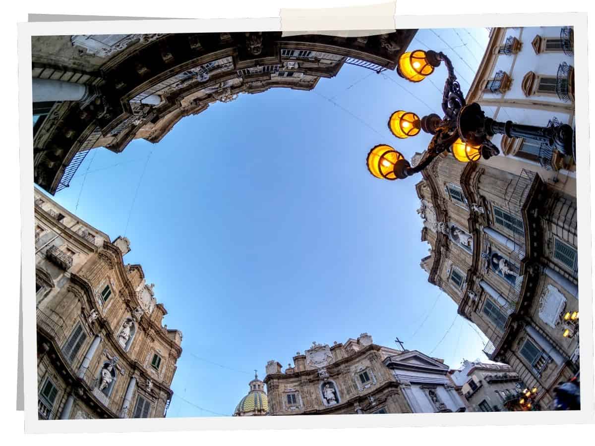 Quattro Canti, der barocke Platz im historischen Zentrum von Palermo
